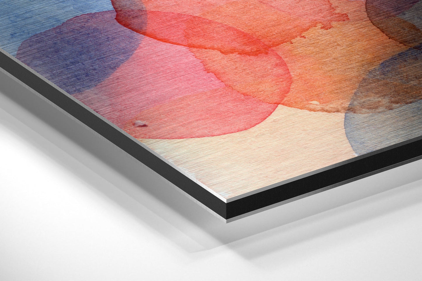 Watercolor Overlapping Circles Metal Wall Art