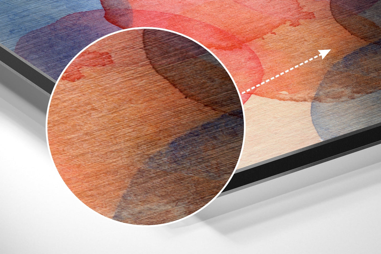 Watercolor Overlapping Circles Metal Wall Art