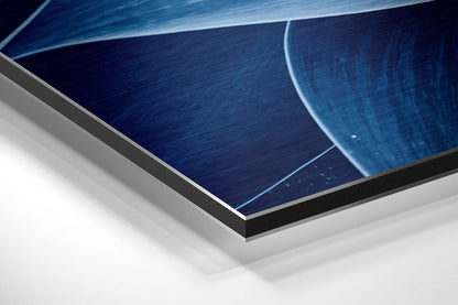Deep Blue Petals Metal Wall Art