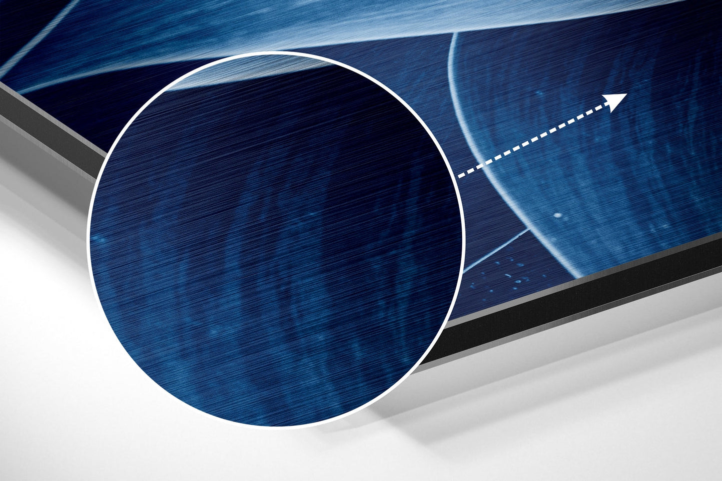 Deep Blue Petals Metal Wall Art