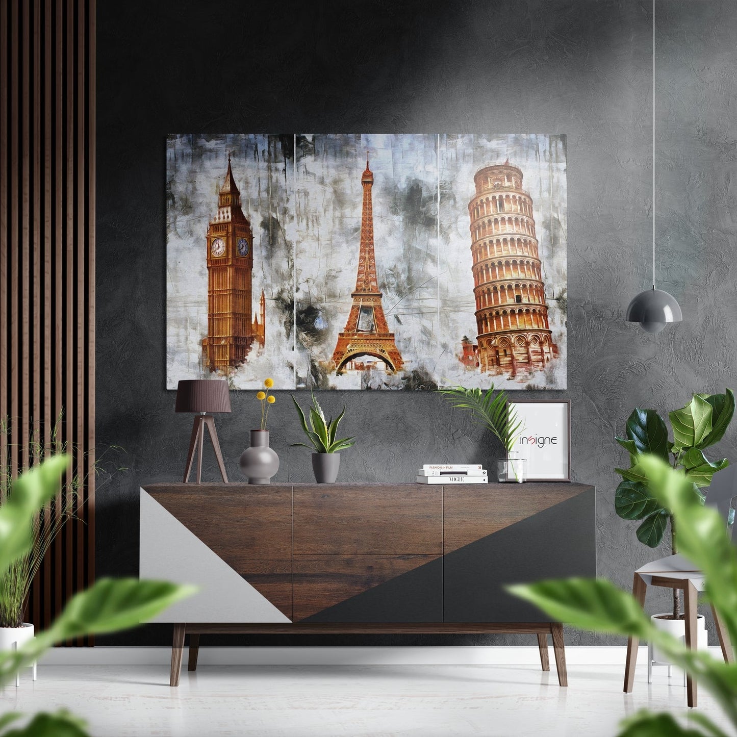 Iconic Buildings Metal Wall Art