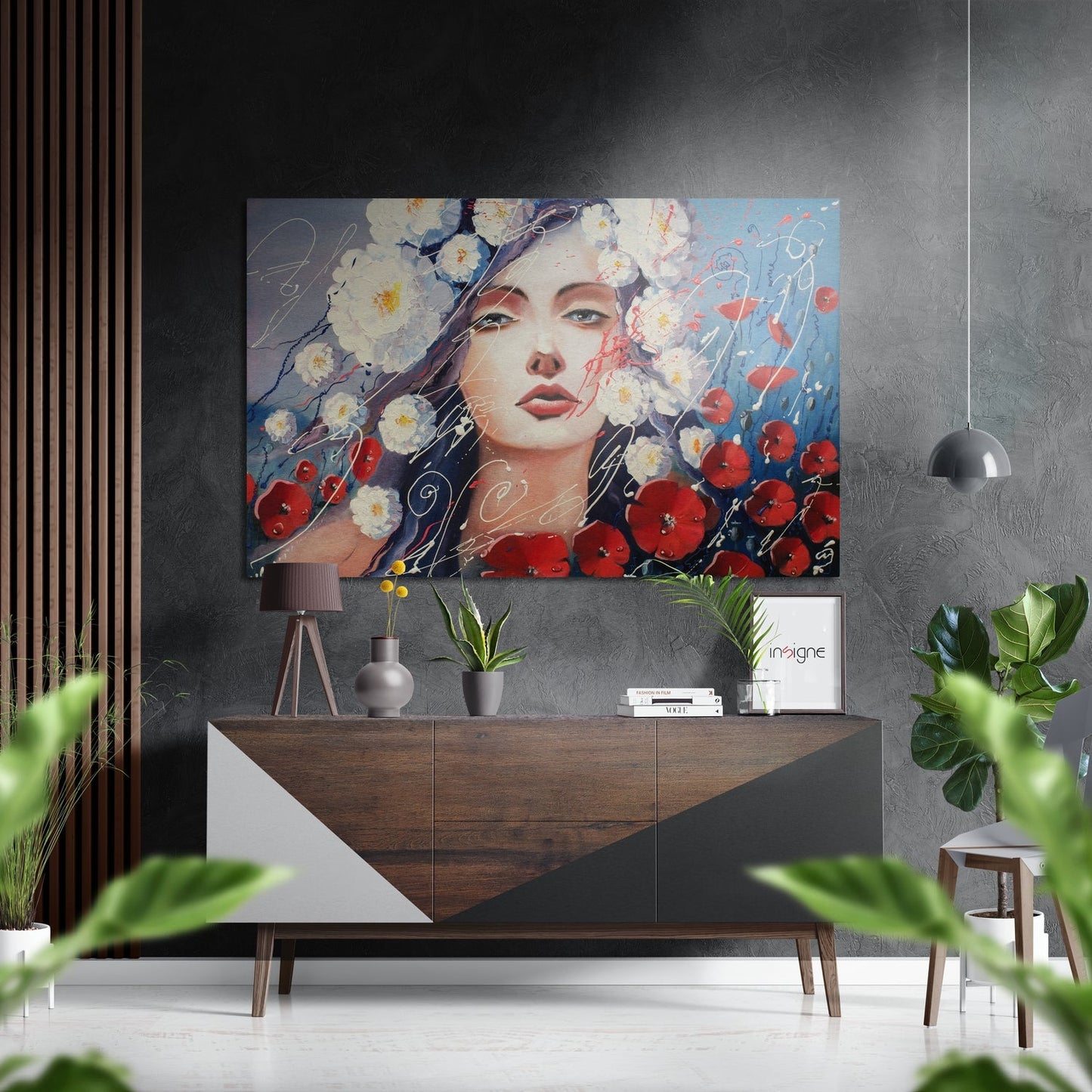 Beauty metal wall art glamour design