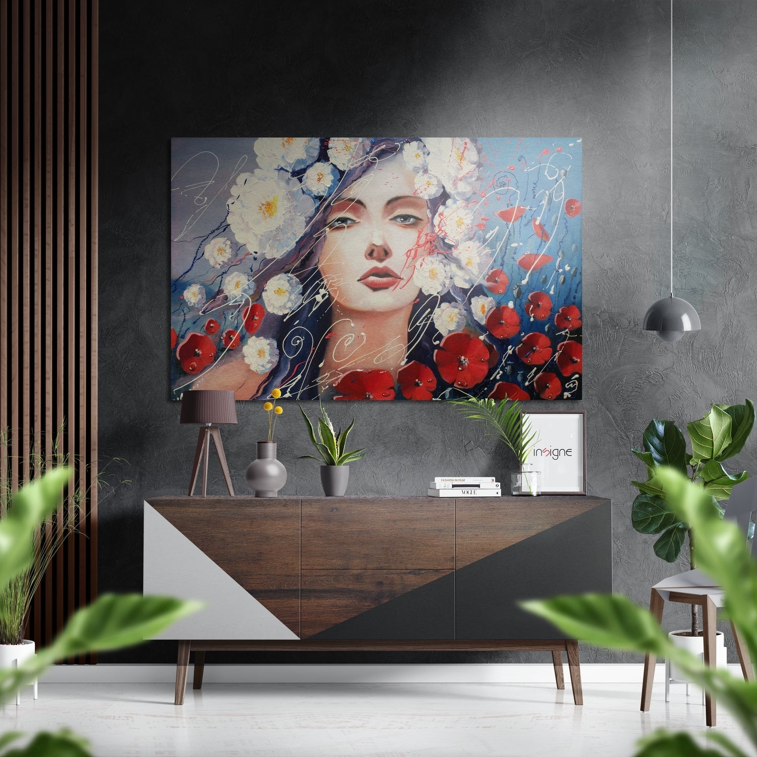 Beauty metal wall art glamour design