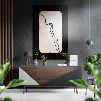 Lines metal wall art