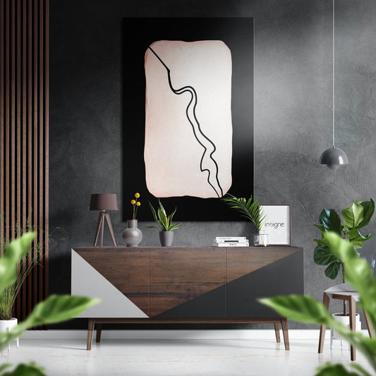 Lines metal wall art