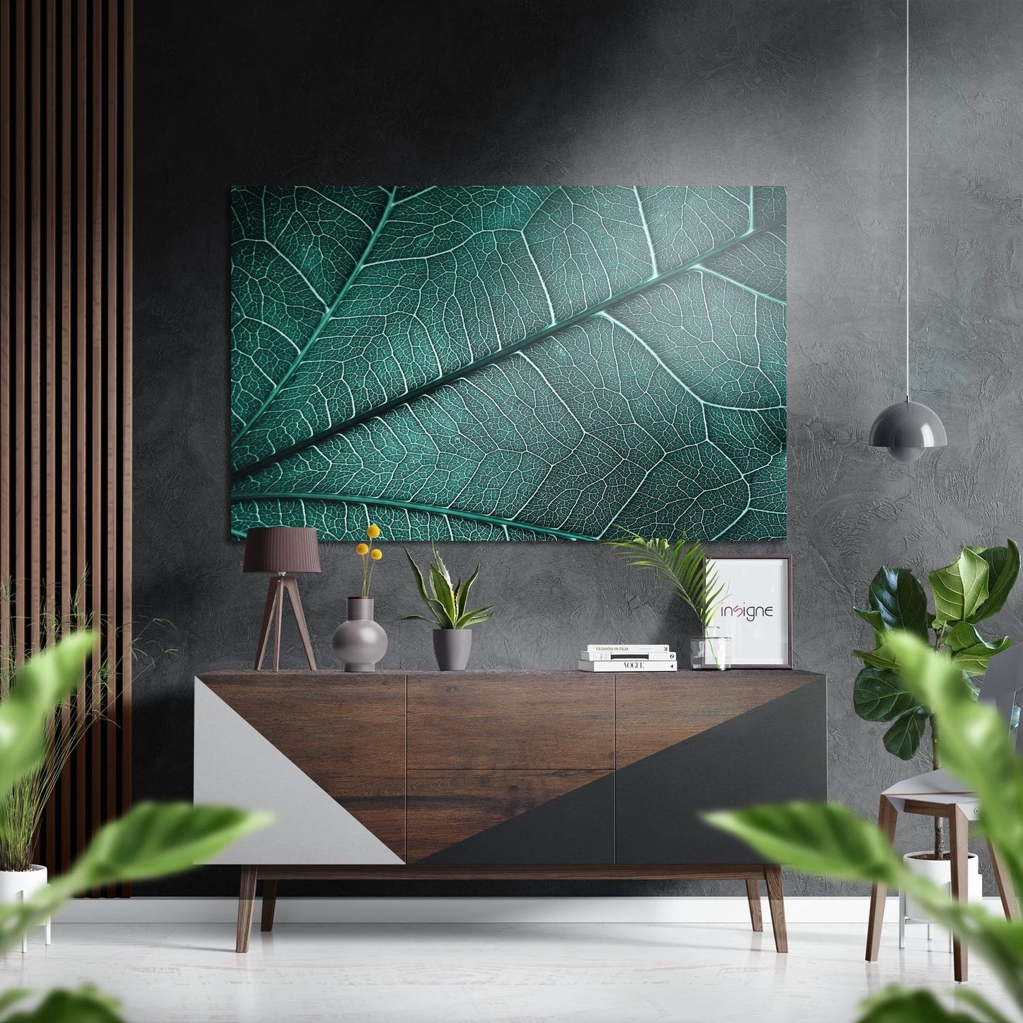 Leaf Metal Wall Art with botanical leaf design