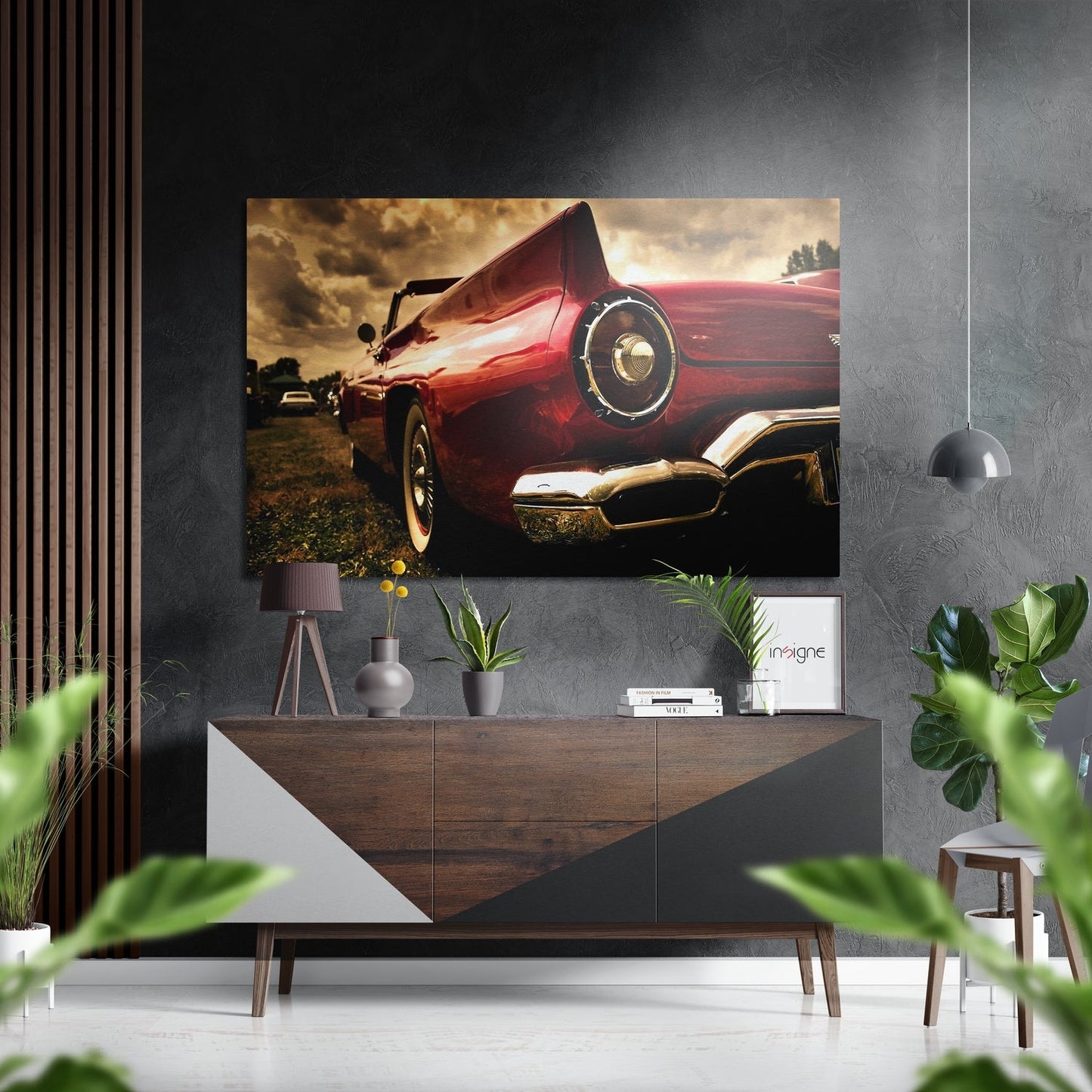 Classical Car Metal Wall Art