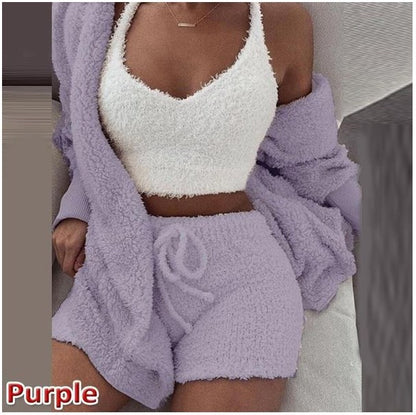 CuddleMelt 3-Piece Knitted Comfort Set