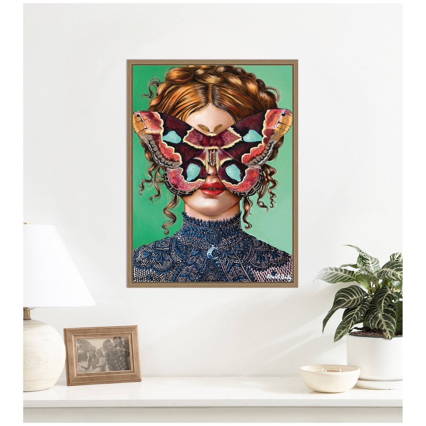 Forest Witch Framed Canvas Wall Art Print