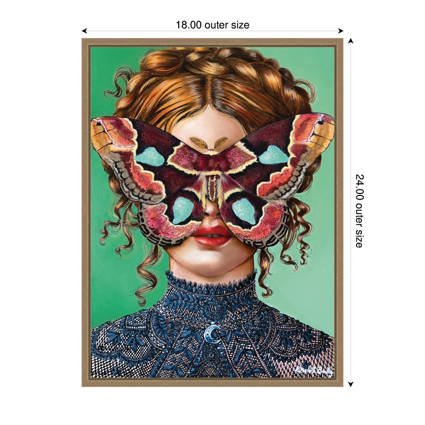 Forest Witch Framed Canvas Wall Art Print