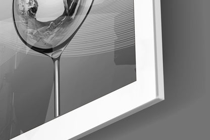 Goblet Butterfly Glass Wall Art