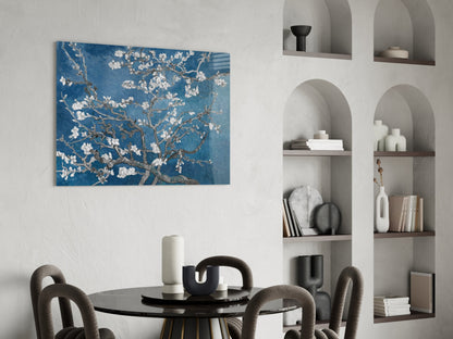 Van Gogh Almond Blossom Cobalt Glass Wall Art