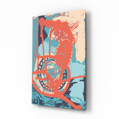 Abstract Colors Glass Wall Art