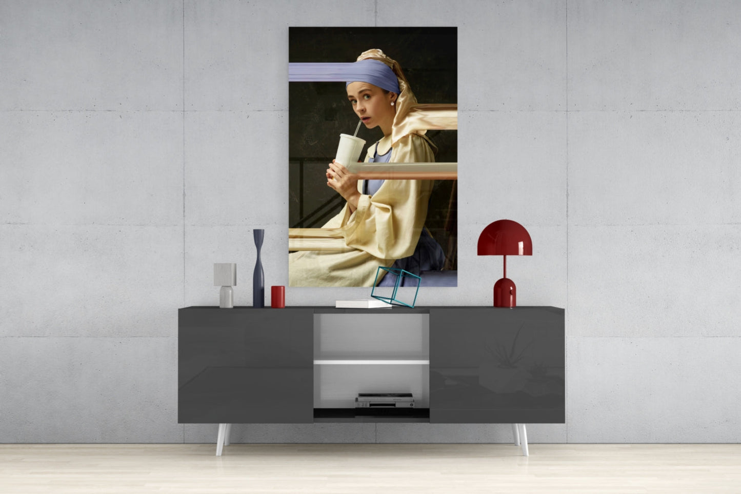 Girl With A Pearl Earring Glass Wall Art
