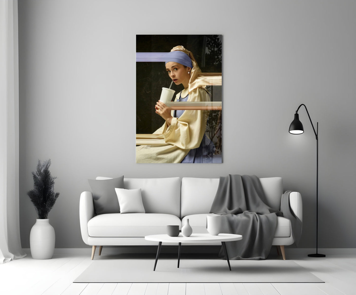 Girl With A Pearl Earring Glass Wall Art
