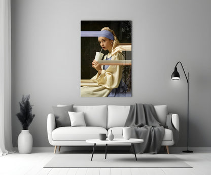 Girl With A Pearl Earring Glass Wall Art