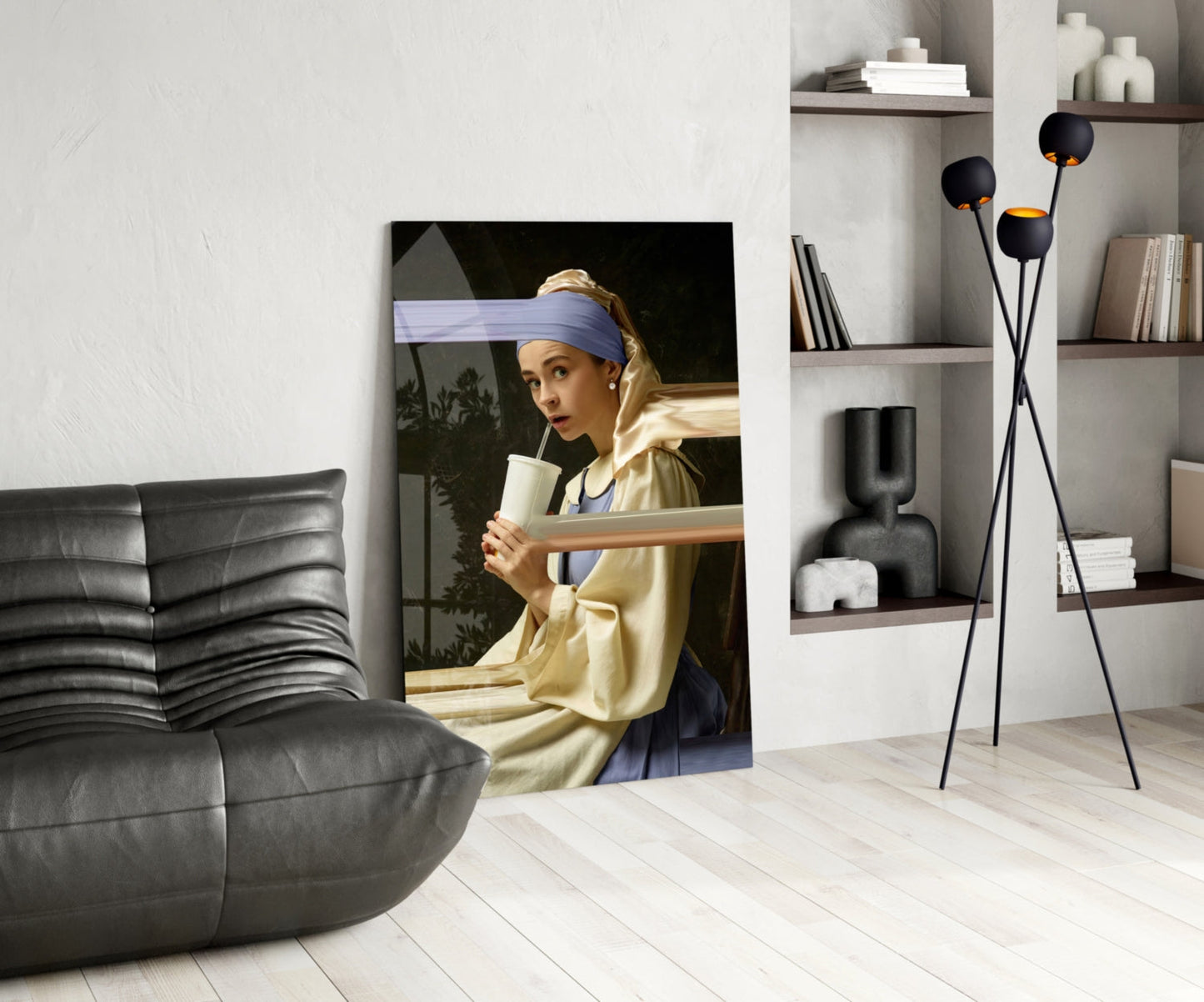 Girl With A Pearl Earring Glass Wall Art