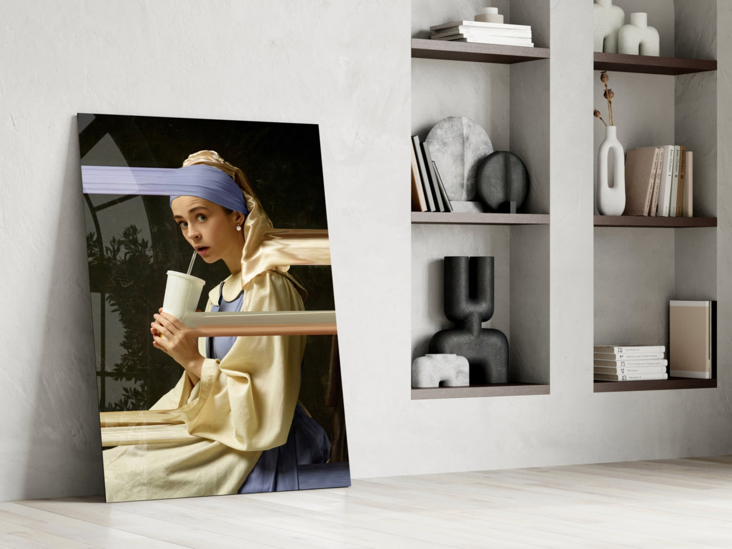 Girl With A Pearl Earring Glass Wall Art