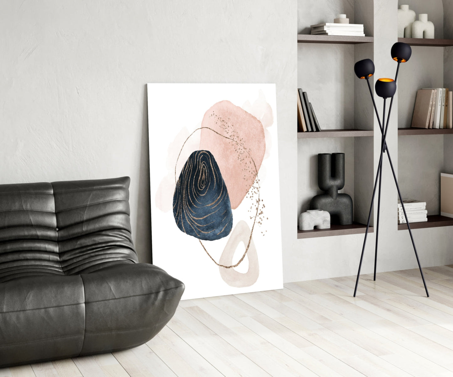 Boho Bloom Glass Wall Art