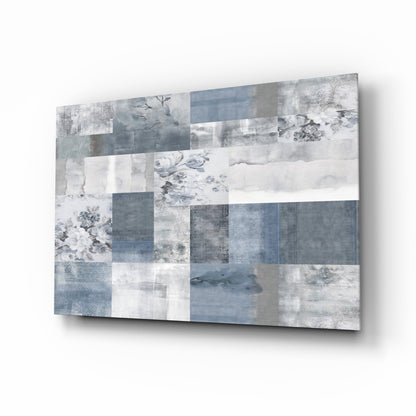 Soft Patchwork Abstract Glass Wall Art