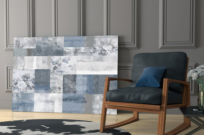 Soft Patchwork Abstract Glass Wall Art