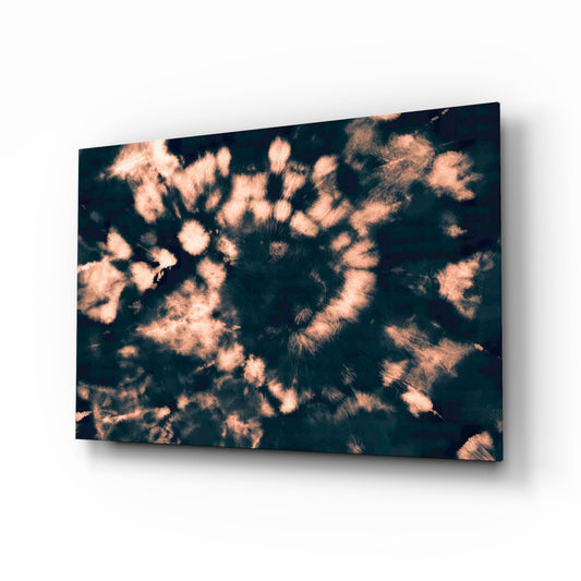 Coral Bloom Abstract Glass Wall Art