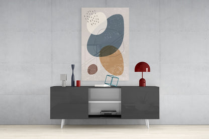 Pebble Stack Glass Wall Art