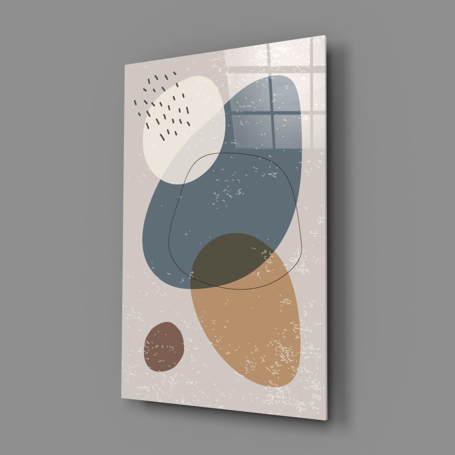Pebble Stack Glass Wall Art