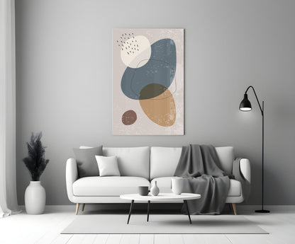 Pebble Stack Glass Wall Art