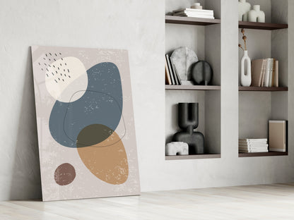 Pebble Stack Glass Wall Art