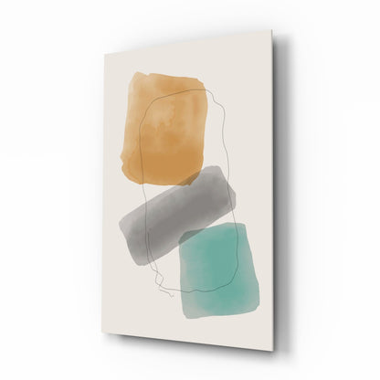 Soft Trio Glass Wall Art