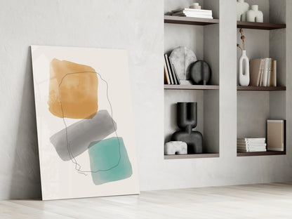 Soft Trio Glass Wall Art
