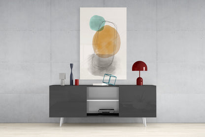 Sun & Moon Glass Wall Art