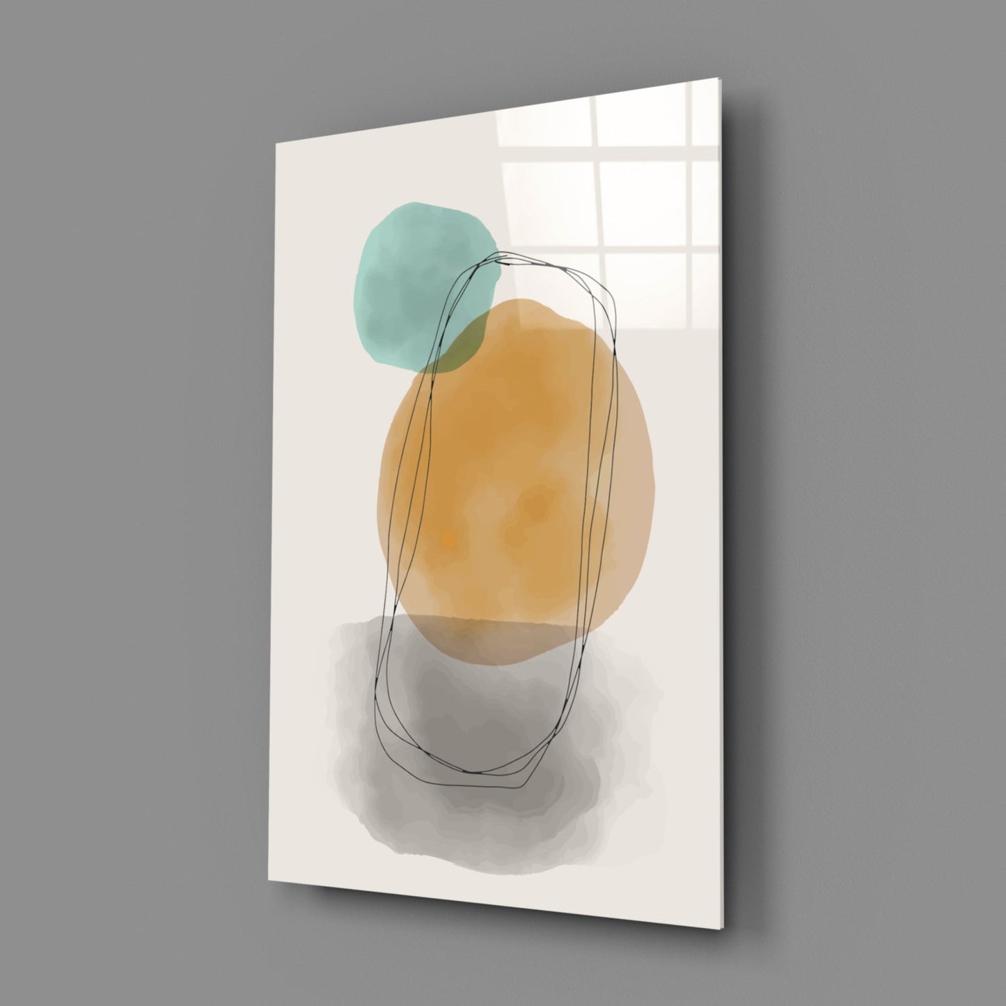 Sun & Moon Glass Wall Art