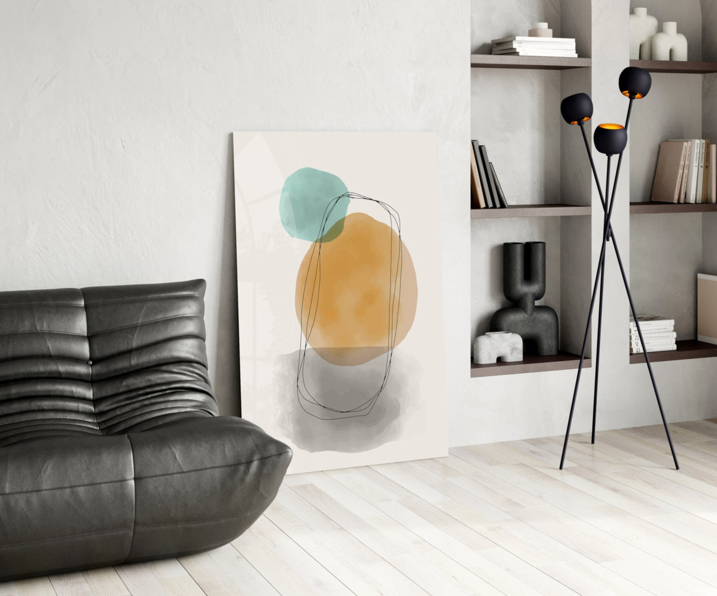 Sun & Moon Glass Wall Art