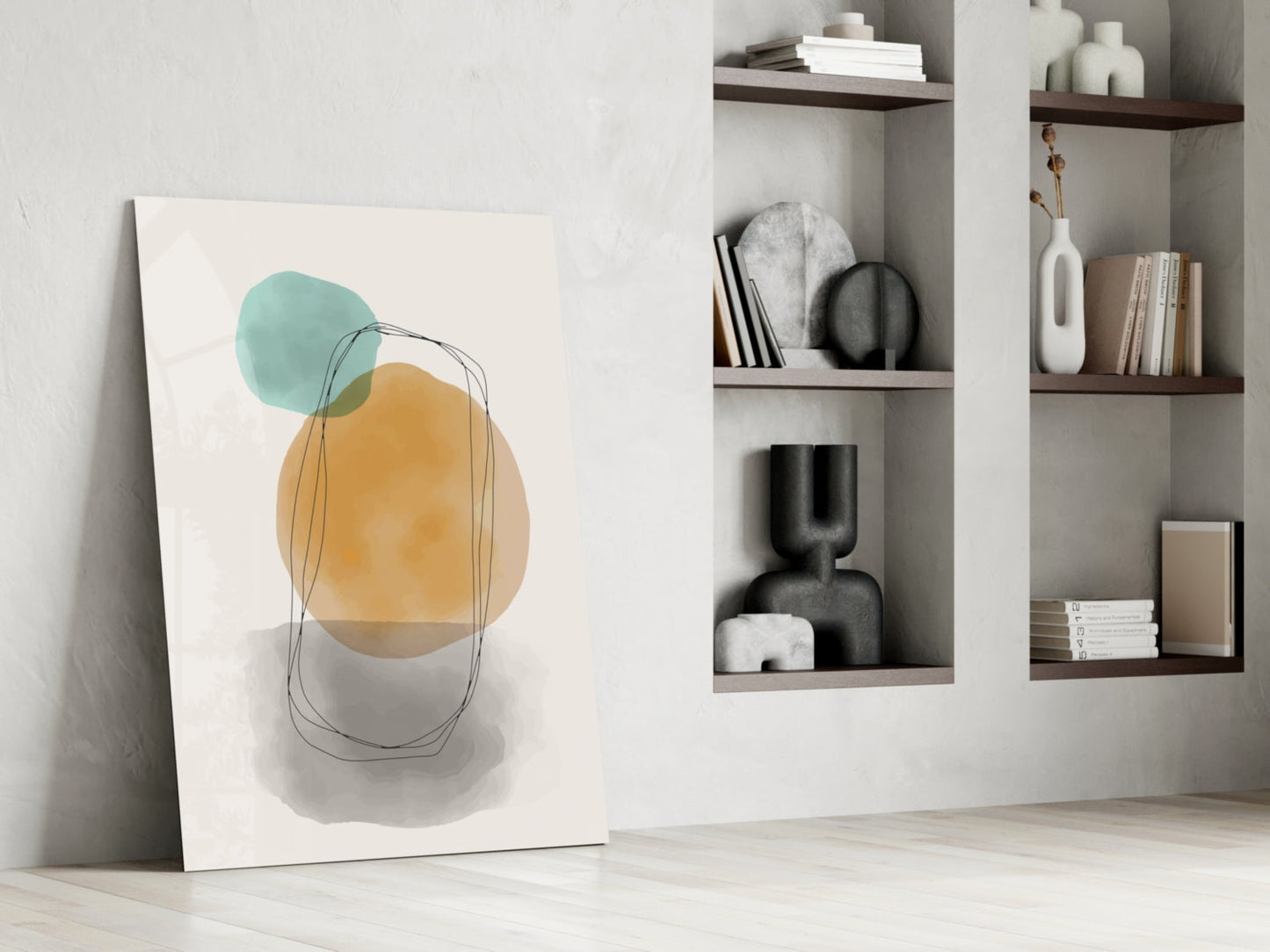 Sun & Moon Glass Wall Art