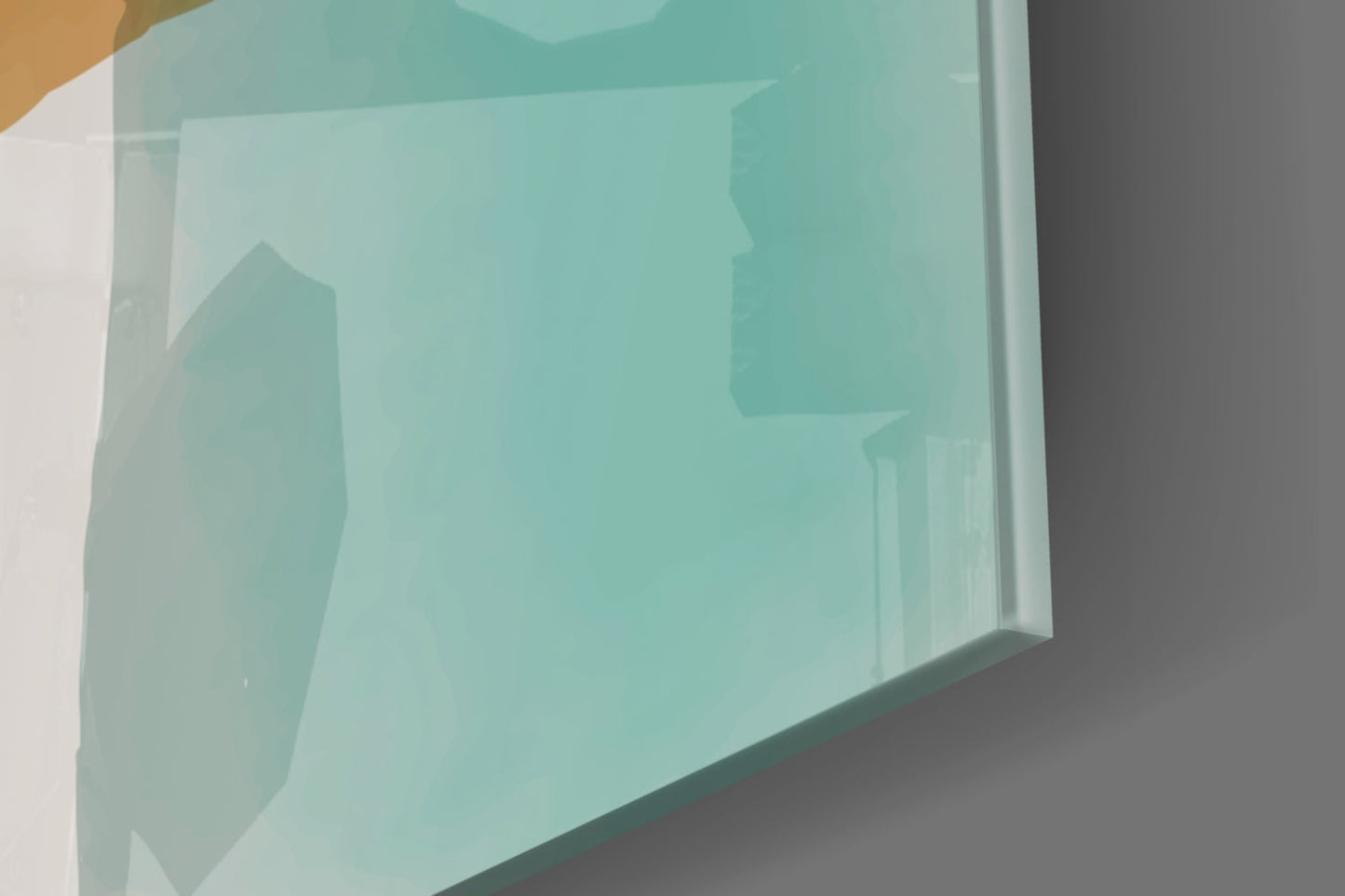 Striped Blocks Glass Wall Art