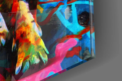 Graffiti Tiger Glass Wall Art