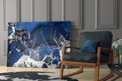 Abstract Depth Glass Wall Art