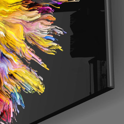 Color Splash Portrait Glass Wall Art