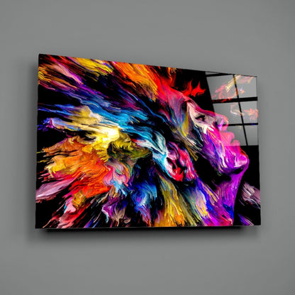 Colorful Thoughts Abstract Glass Wall Art