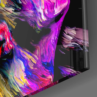 Colorful Thoughts Abstract Glass Wall Art