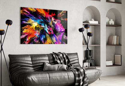 Colorful Thoughts Abstract Glass Wall Art