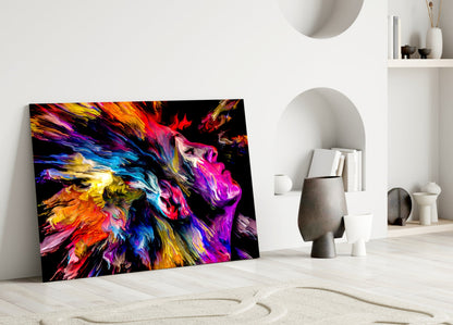 Colorful Thoughts Abstract Glass Wall Art