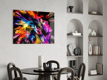 Colorful Thoughts Abstract Glass Wall Art