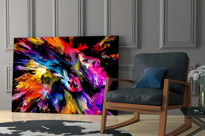 Colorful Thoughts Abstract Glass Wall Art