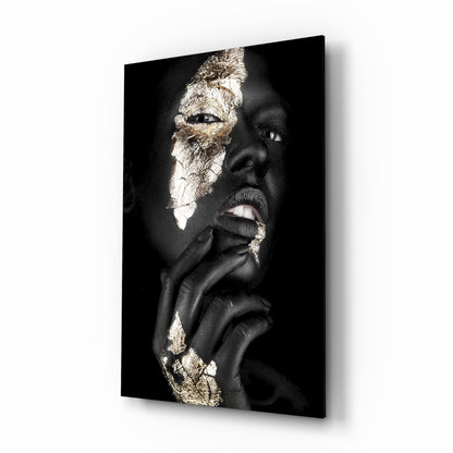 Gilded Gaze Glass Wall Art