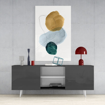 Ochre Stack Glass Wall Art
