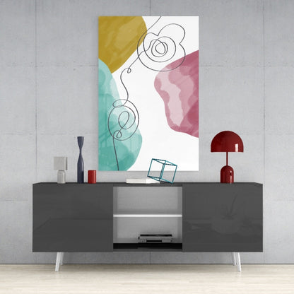 Pastel Drift Glass Wall Art