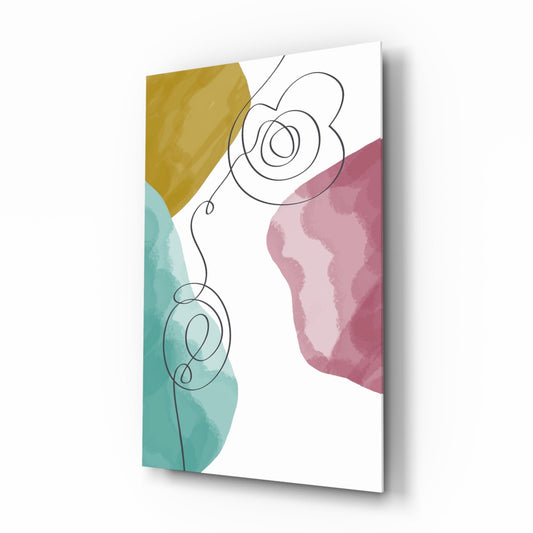 Pastel Drift Glass Wall Art